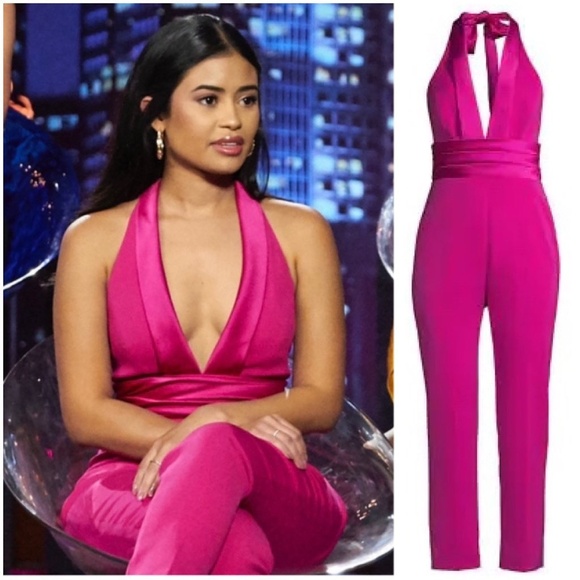 Jay Godfrey pink tuxedo jumpsuit size 4 - Picture 5 of 5